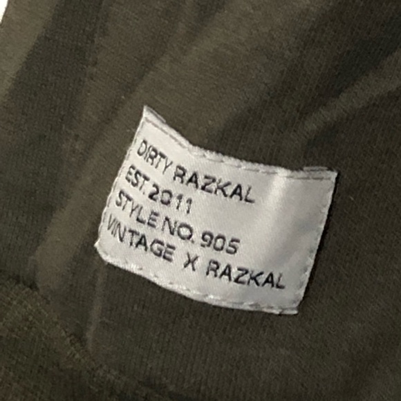 Dirty Razkal Curve Hoodie Sweatshirt Arm Patch - Picture 5 of 6